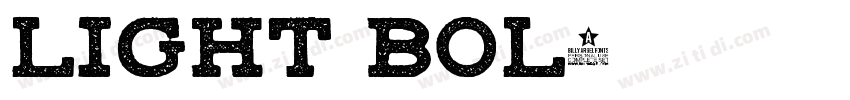 Light Bol字体转换